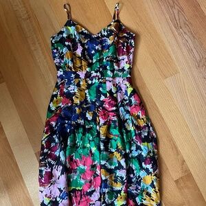 J.Crew Rainbow Silk Dress